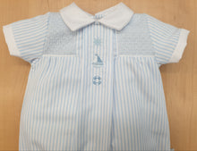 Load image into Gallery viewer, Boys Summer Boat Stripe Romper
