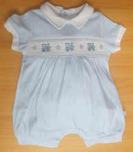 Load image into Gallery viewer, Baby boys train romper
