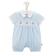 Load image into Gallery viewer, Baby boys train romper
