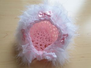 3/6month baby girls traditional bonnet/hat