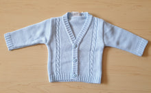 Load image into Gallery viewer, Baby Blue Cable Cardigan
