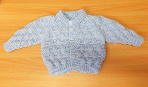 Blue Baby Cardigan newborn to 3month Size